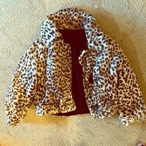 Vintage Cheetah Cropped Jacket